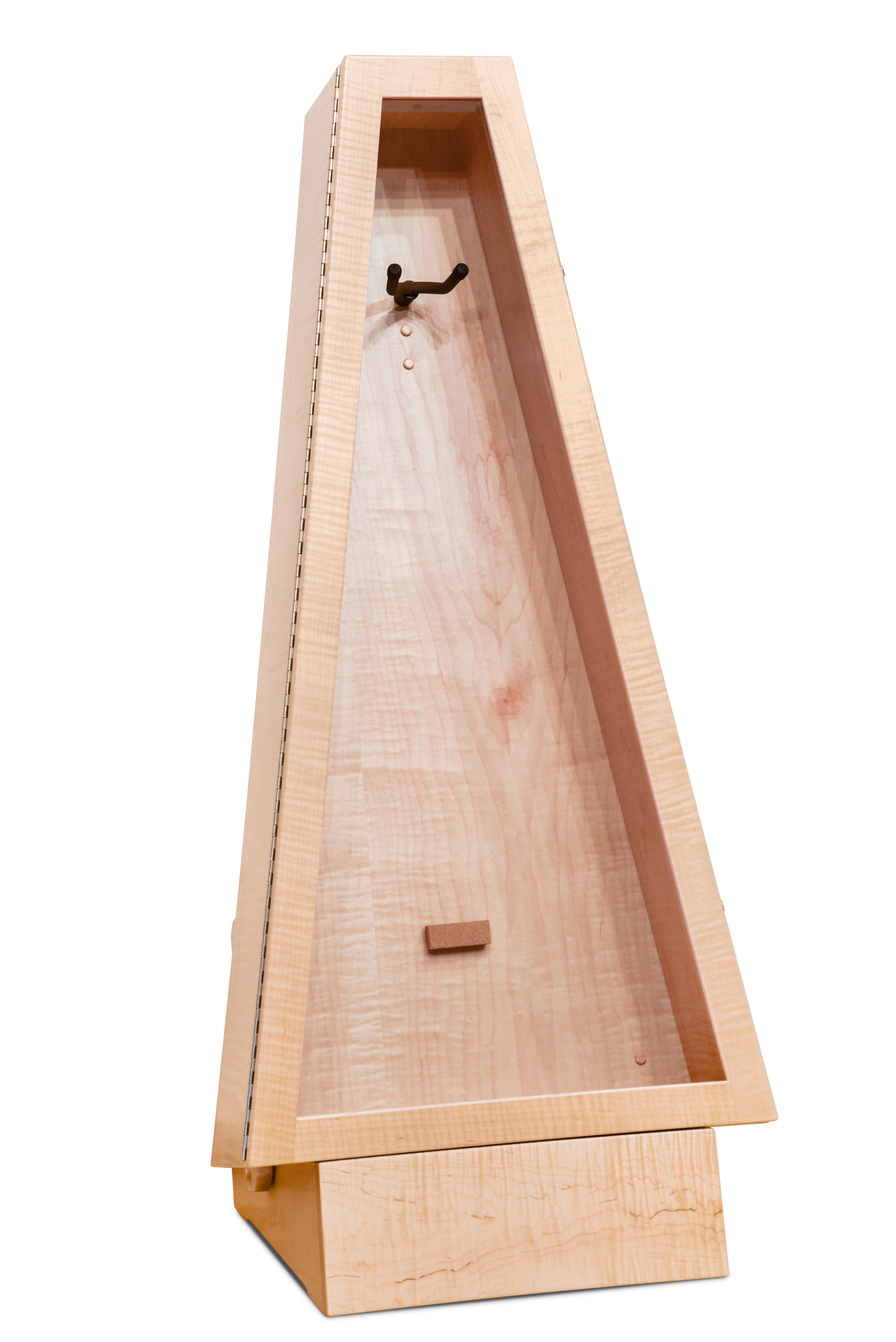 ClimaStand Triangle Humidor with Base - Flamed Maple