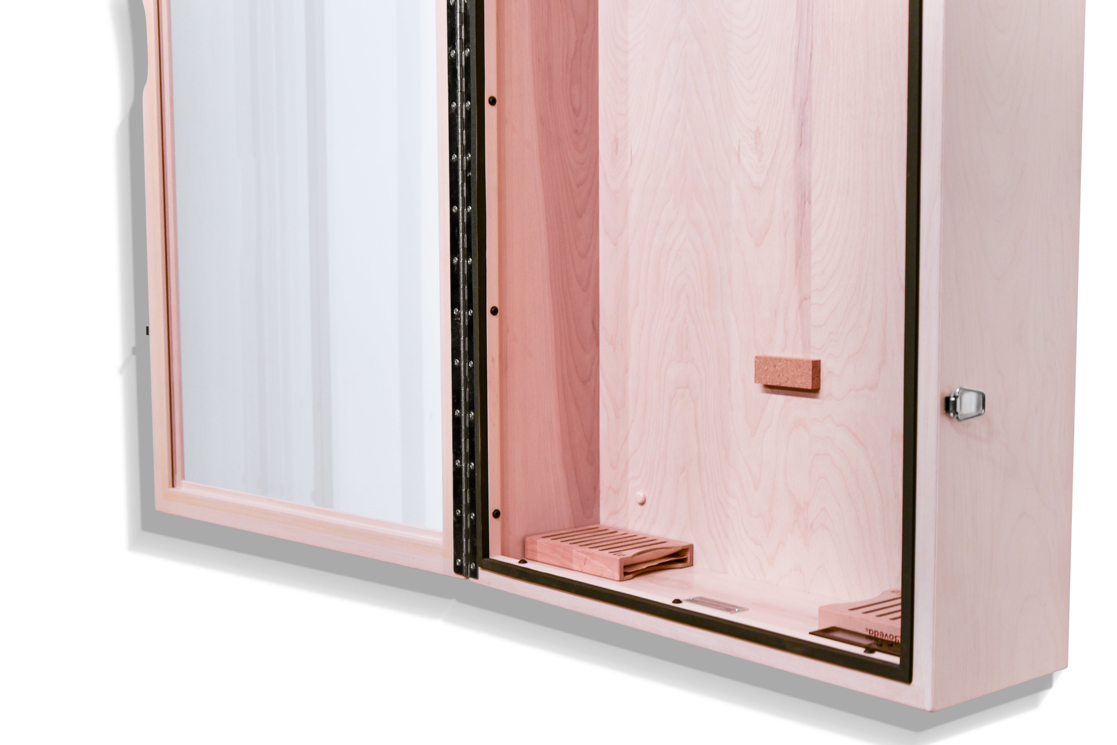 ClimaCase Rectangle Humidor - Birch with Campbell White Stain