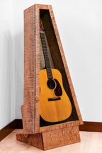 ClimaStand Triangle Humidor with Base - Flamed Maple With Provincial Stain