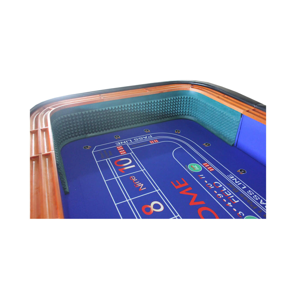 12FT Deluxe Casino Craps Game Table With Full Drink Rail (SAK68021)