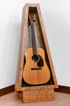 ClimaStand Triangle Humidor with Base - Flamed Maple With Provincial Stain