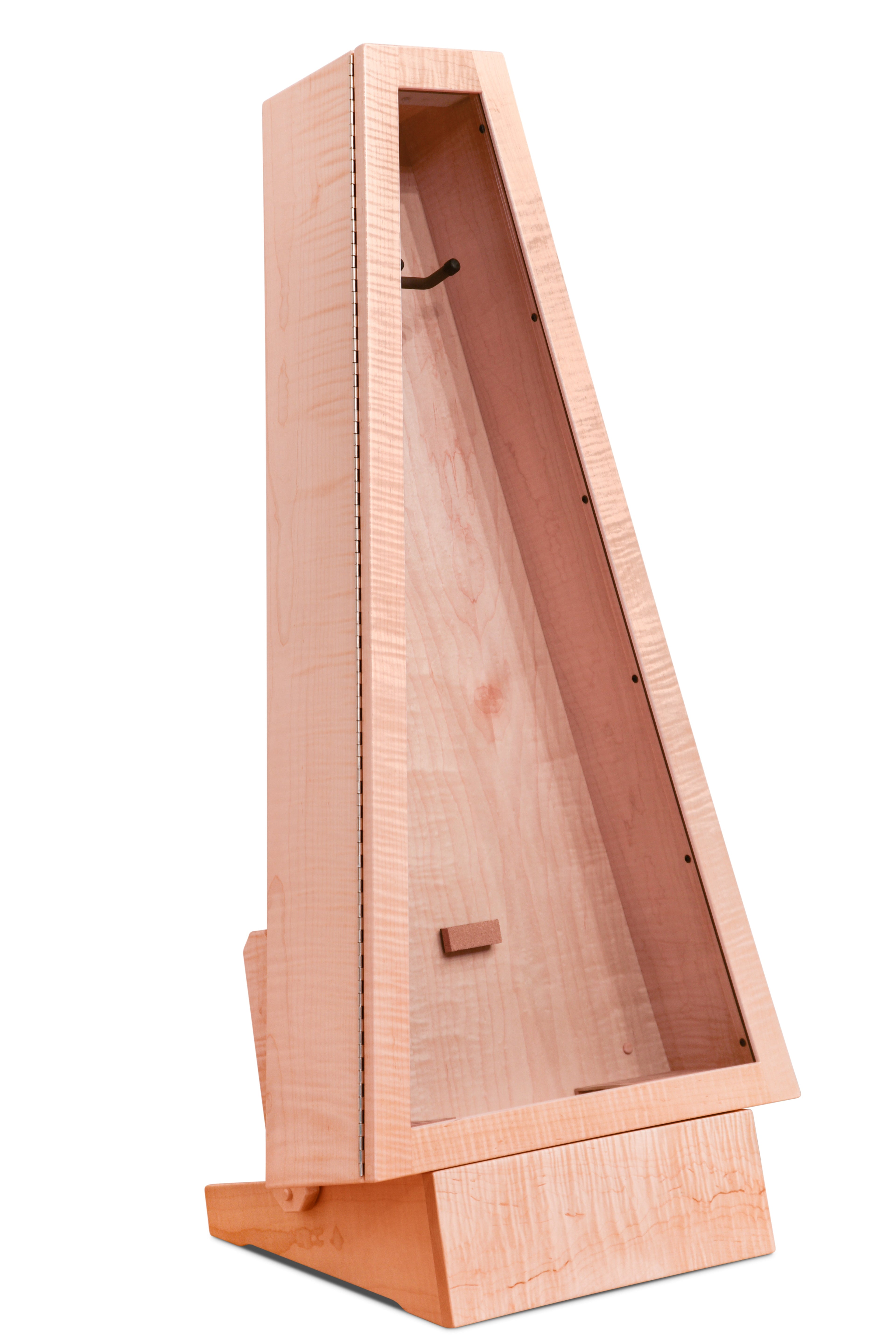 ClimaStand Triangle Humidor with Base - Flamed Maple