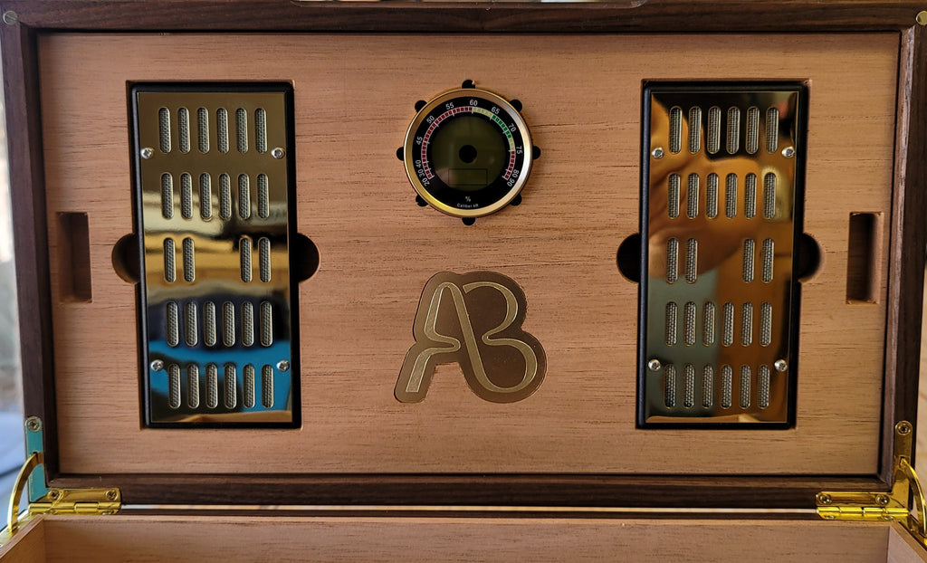 Cigar Humidor - Zebrawood with Spanish Cedar Lining - 80 Capacity