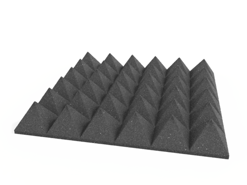4 Inch Acoustic Foam Pyramid Style Panels - 13 Color Options