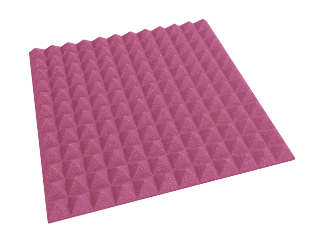 2 Inch Acoustic Foam Pyramid Style Panels - 13 Color Options