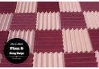 Easy Mount Acoustic Foam Kit - 12x12x2" Acoustic Foam Panels With Adhesive - Wedge Style - 4 Pack