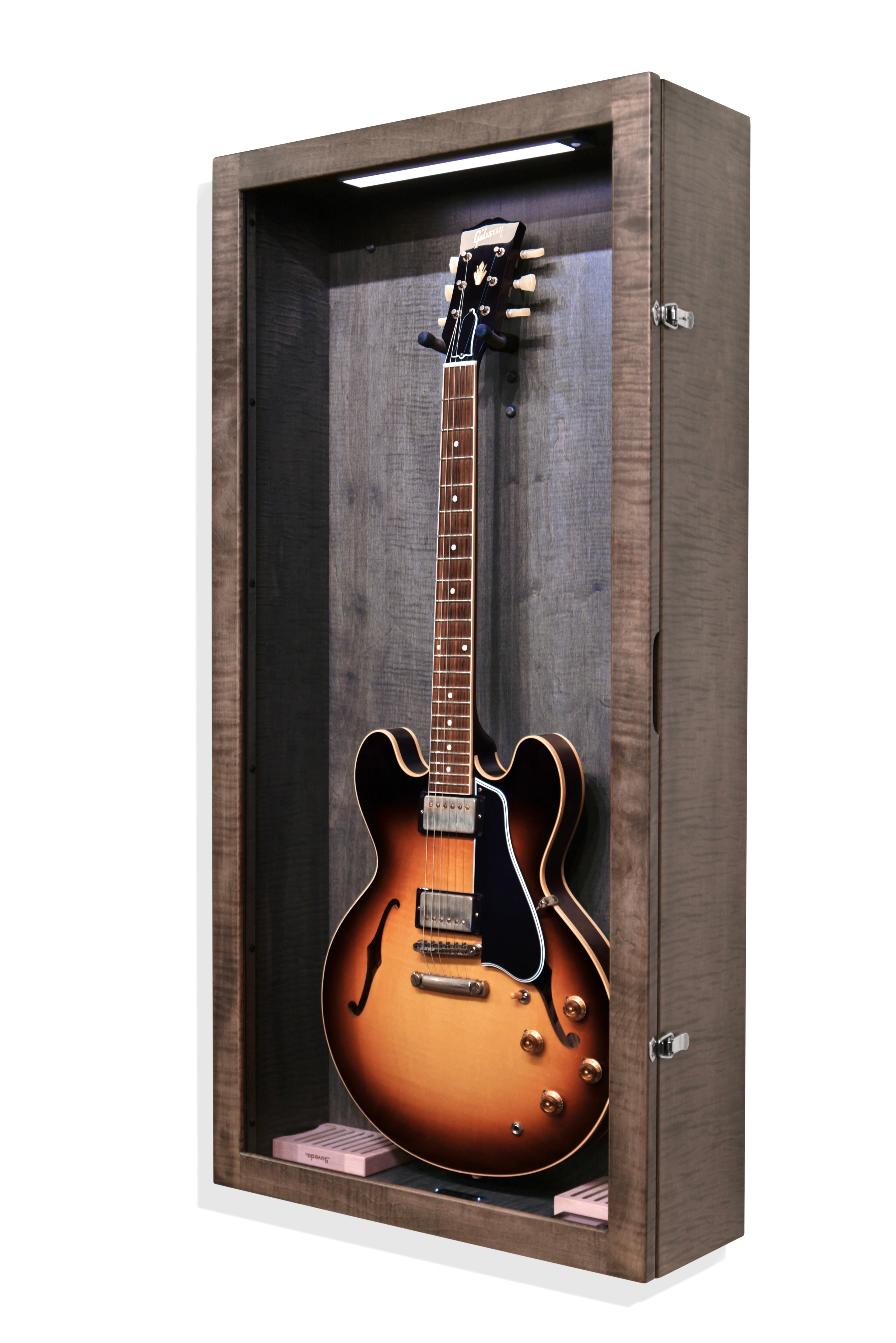 ClimaCase Rectangle Humidor - Flamed Maple with Antique Slate Stain