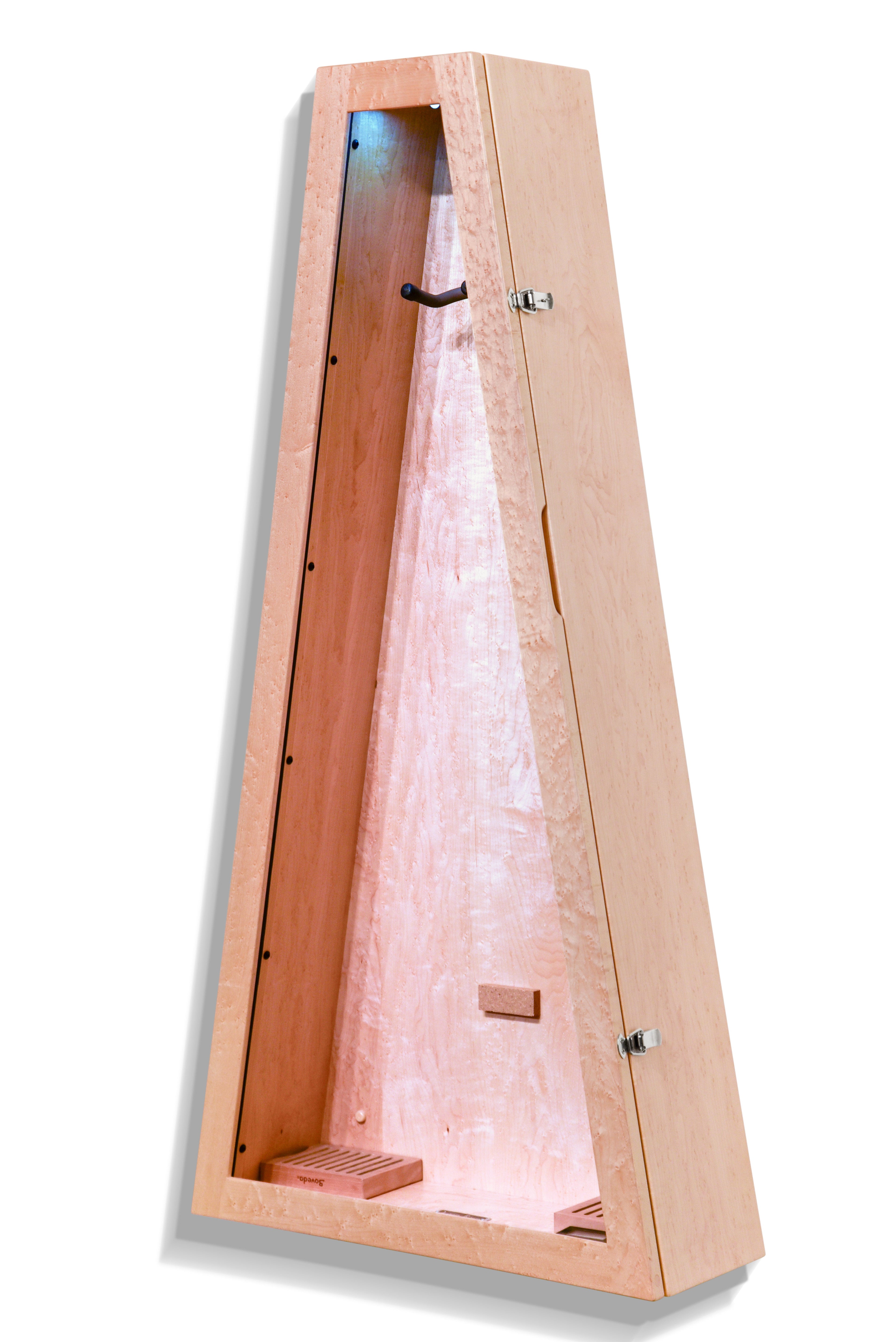 ClimaCase Triangle Humidor - Birdseye Maple