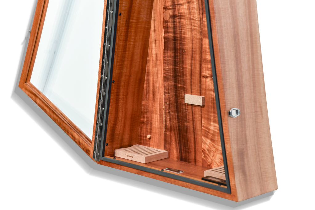 ClimaCase Triangle Humidor - Koa