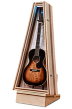 ClimaStand Triangle Humidor with Base - Flamed Maple with Walnut