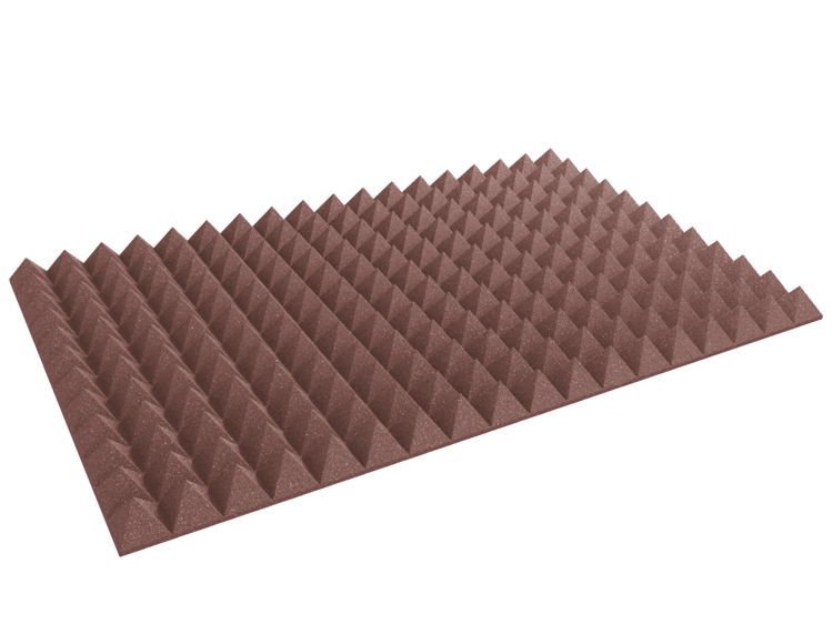 4 Inch Acoustic Foam Pyramid Style Panels - 13 Color Options