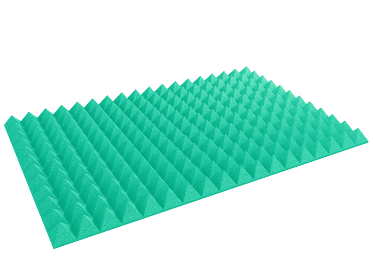 4 Inch Acoustic Foam Pyramid Style Panels - 13 Color Options