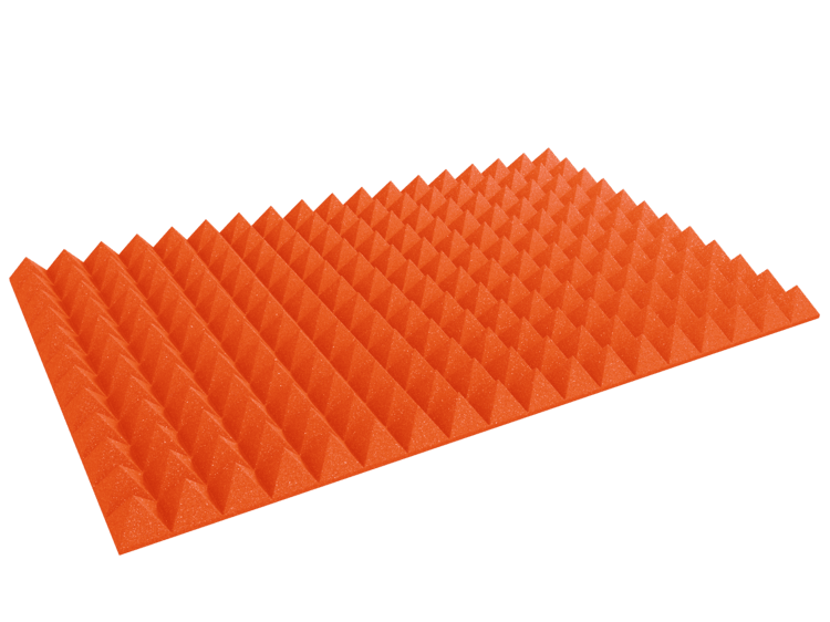 4 Inch Acoustic Foam Pyramid Style Panels - 13 Color Options