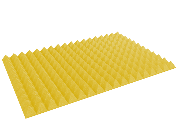 4 Inch Acoustic Foam Pyramid Style Panels - 13 Color Options