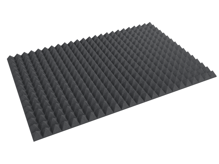 3 Inch Acoustic Foam Pyramid Style Panels - 13 Color Options