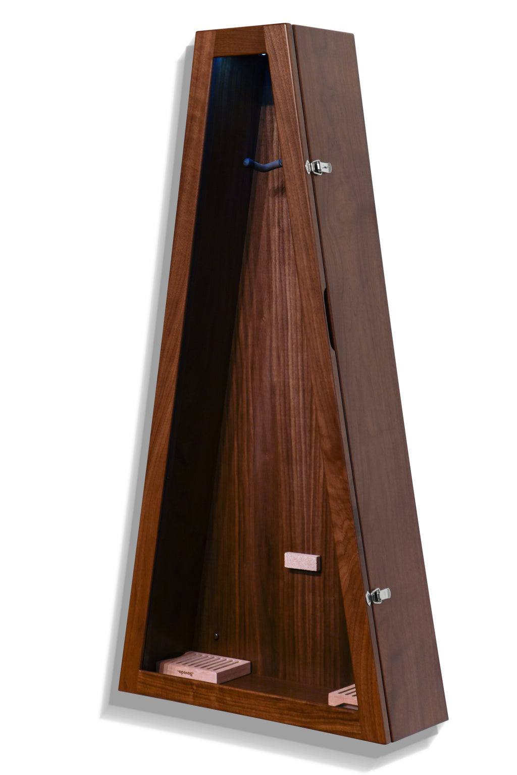 ClimaCase Triangle Humidor - Walnut