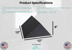 6 Inch Thick Triangle Shape Foam Panels - 12x12x6"