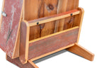 ClimaStand Triangle Humidor with Base - Reclaimed Barnwood (Red)