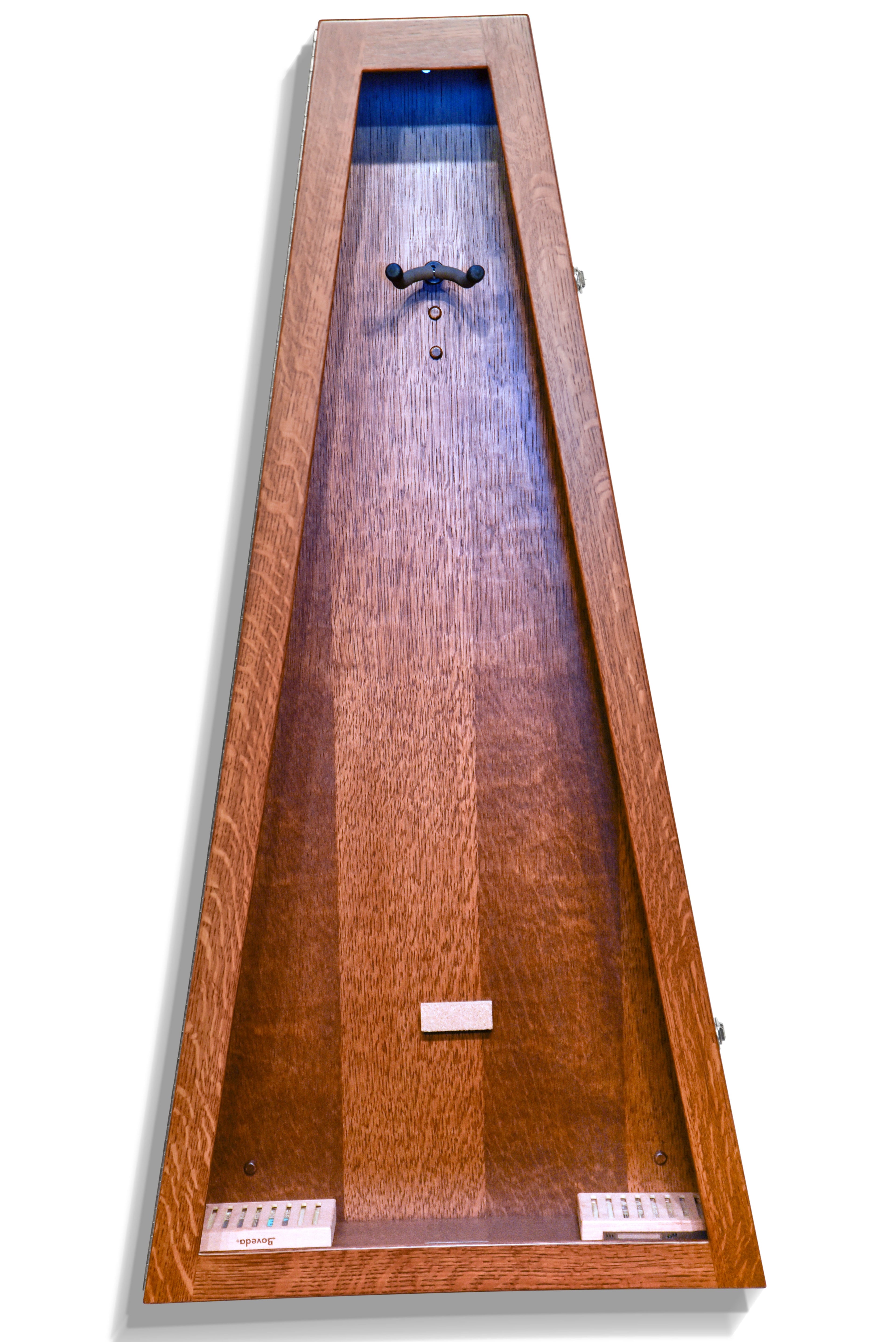 ClimaCase Triangle Humidor - Quartersawn White Oak with Boston Stain