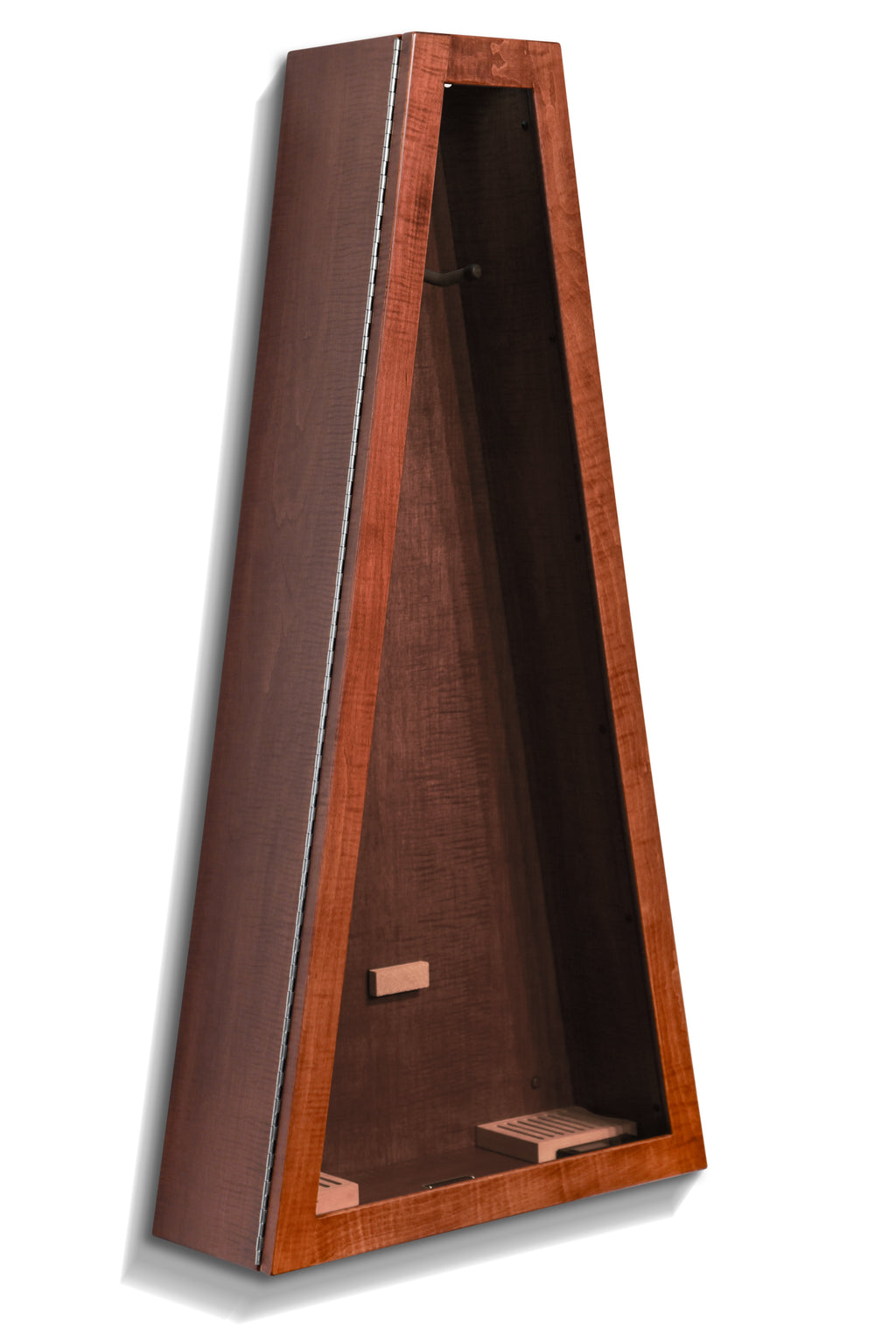 ClimaCase Triangle Humidor - Flamed Maple with Acres Stain