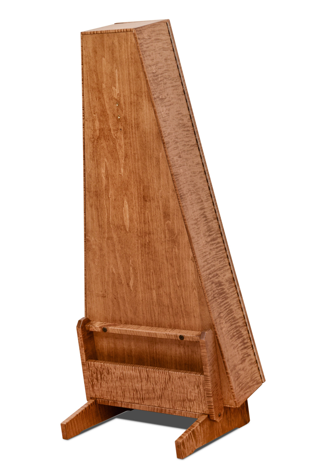 ClimaStand Triangle Humidor with Base - Flamed Maple With Provincial Stain