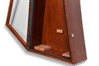 ClimaCase Triangle Humidor - Flamed Maple with Acres Stain