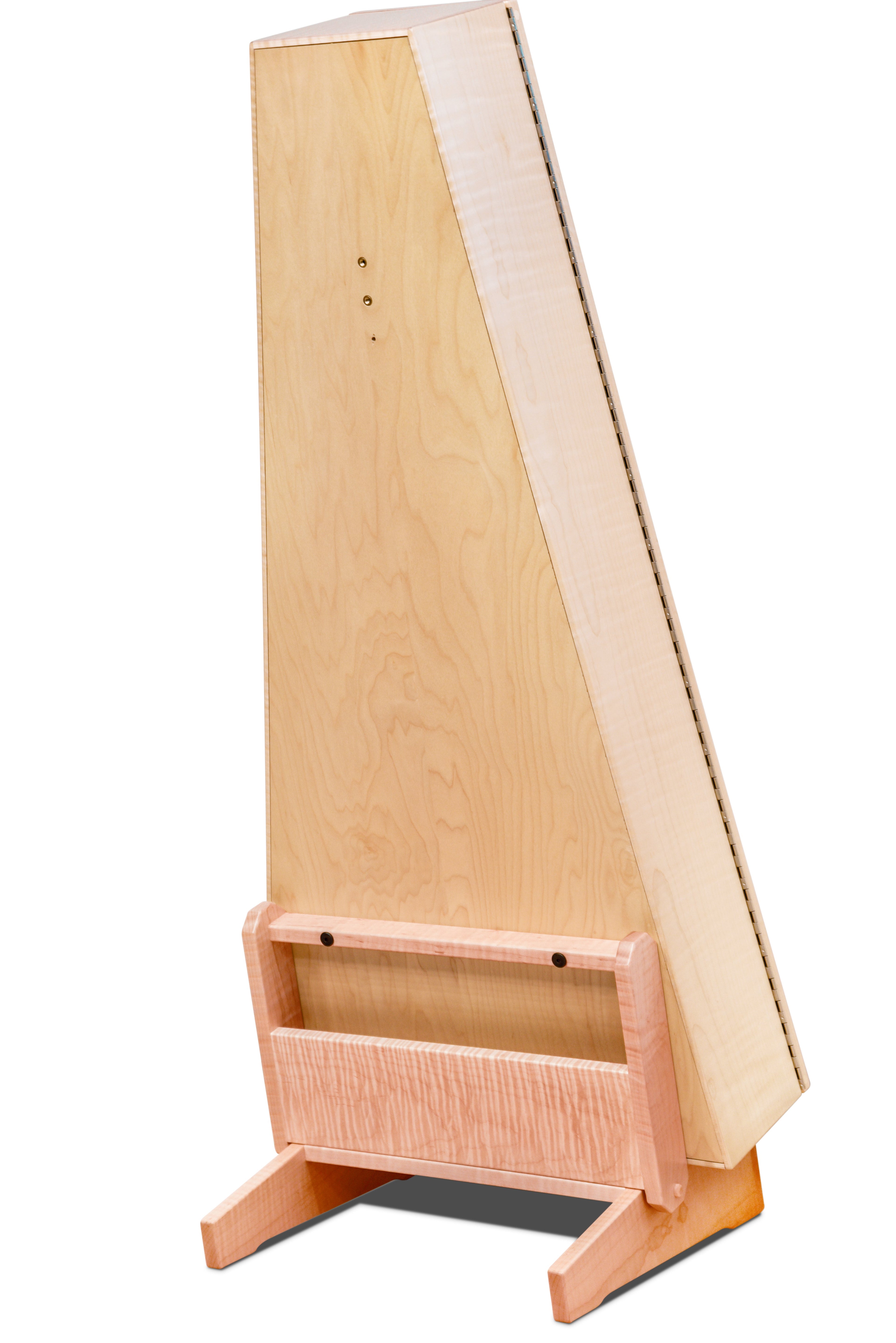 ClimaStand Triangle Humidor with Base - Flamed Maple