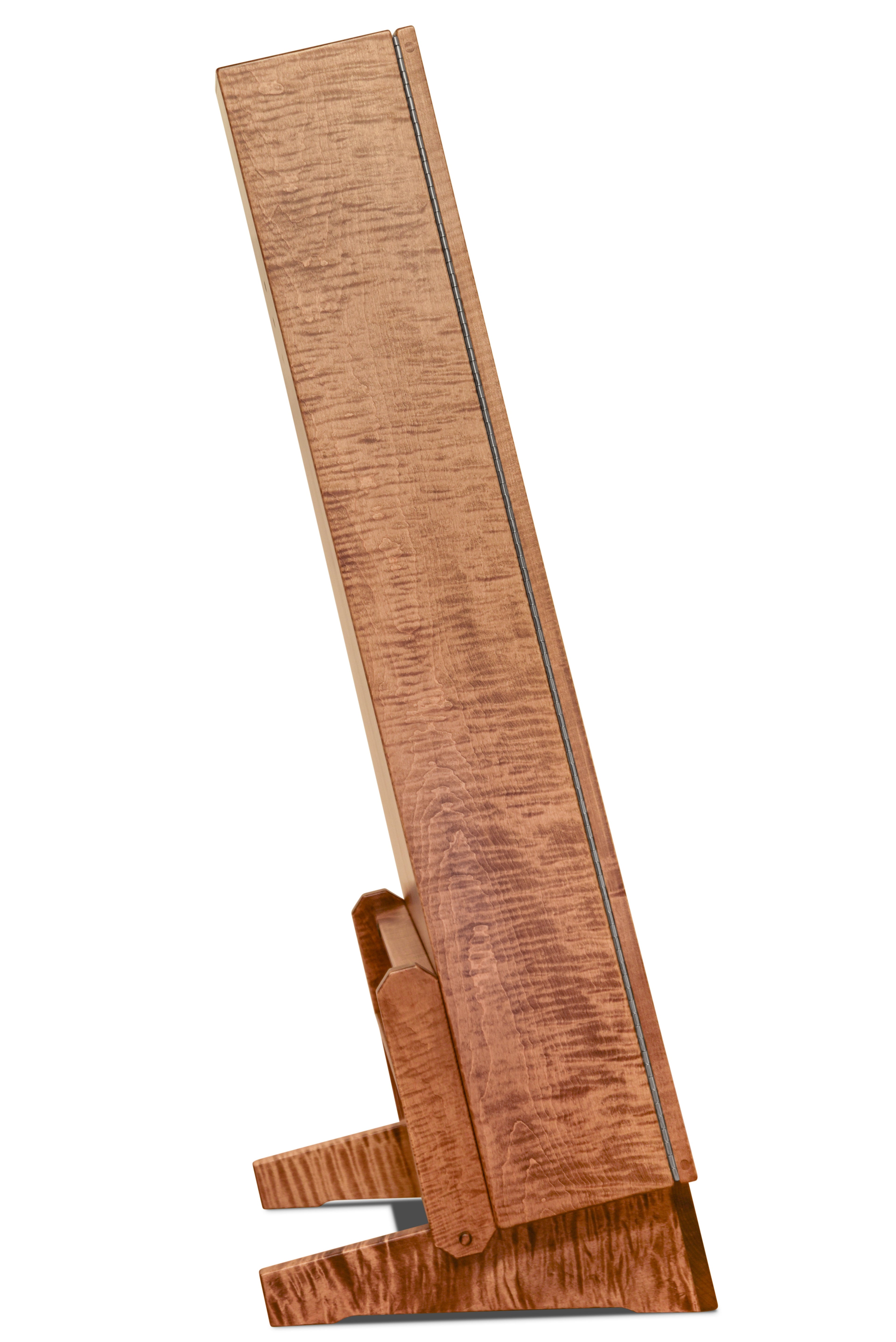 ClimaStand Triangle Humidor with Base - Flamed Maple With Provincial Stain