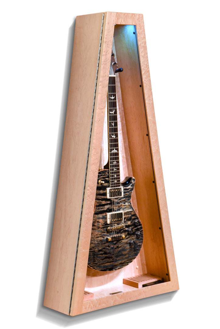 ClimaCase Triangle Humidor - Birdseye Maple