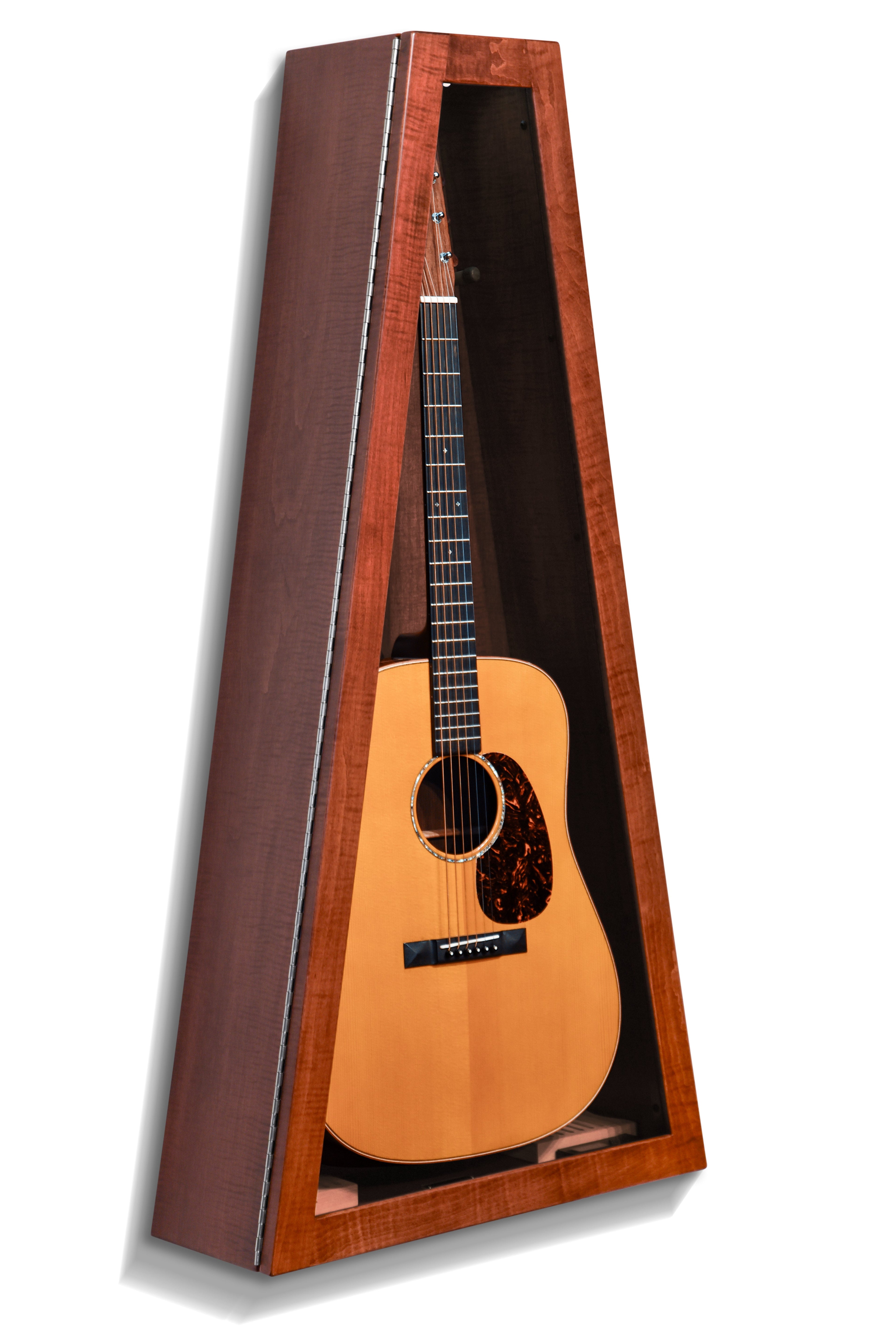 ClimaCase Triangle Humidor - Flamed Maple with Acres Stain