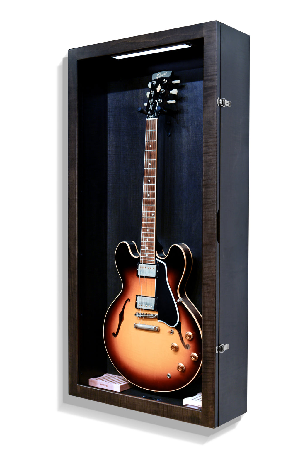 ClimaCase Rectangle Humidor - Flamed Maple with Ebony Stain