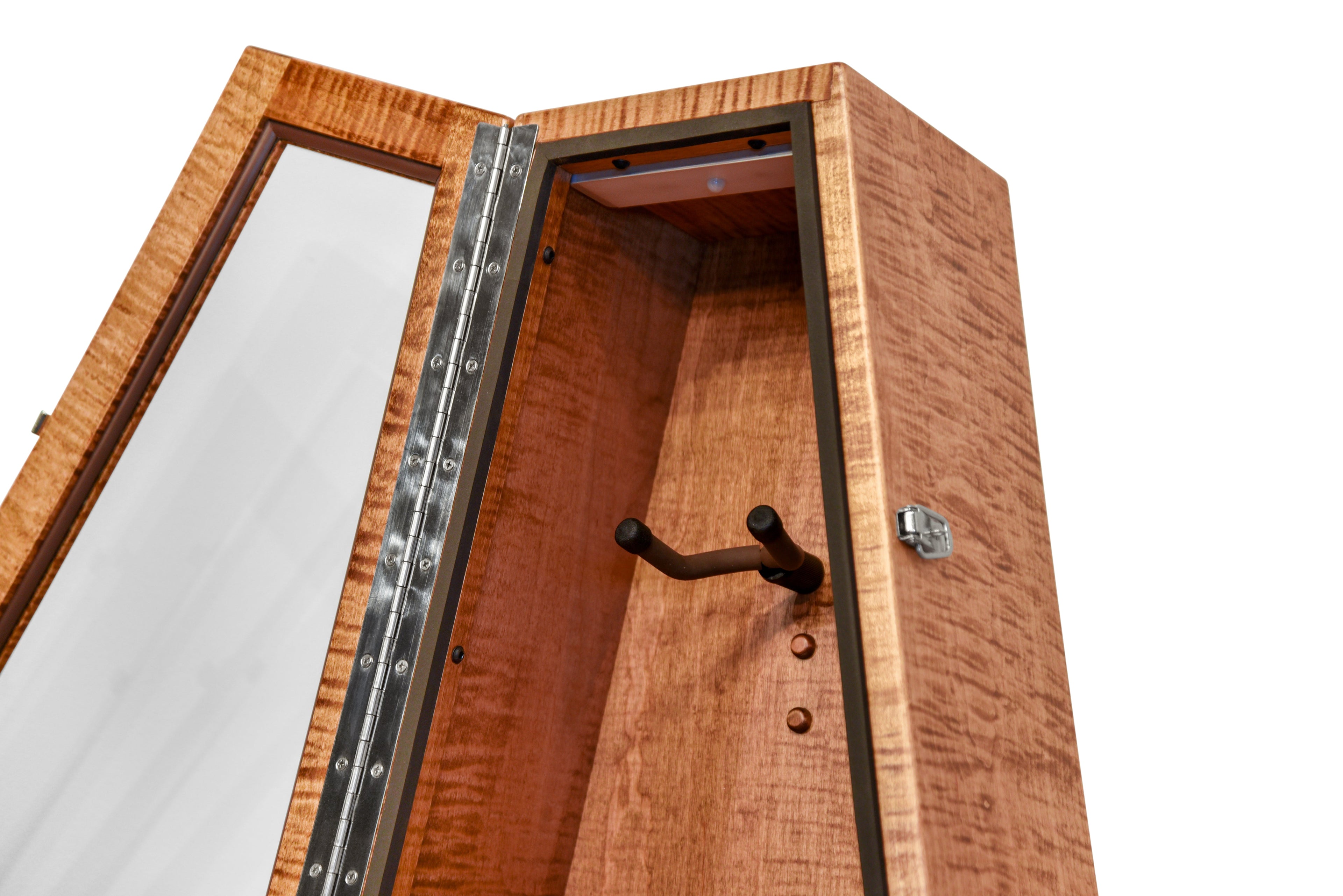 ClimaStand Triangle Humidor with Base - Flamed Maple With Provincial Stain