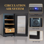 25L Electric Humidor, 150 Counts Capacity Cigar Humidor Humidifiers with Constant Temperature Controller, Cigar Humidor Box with