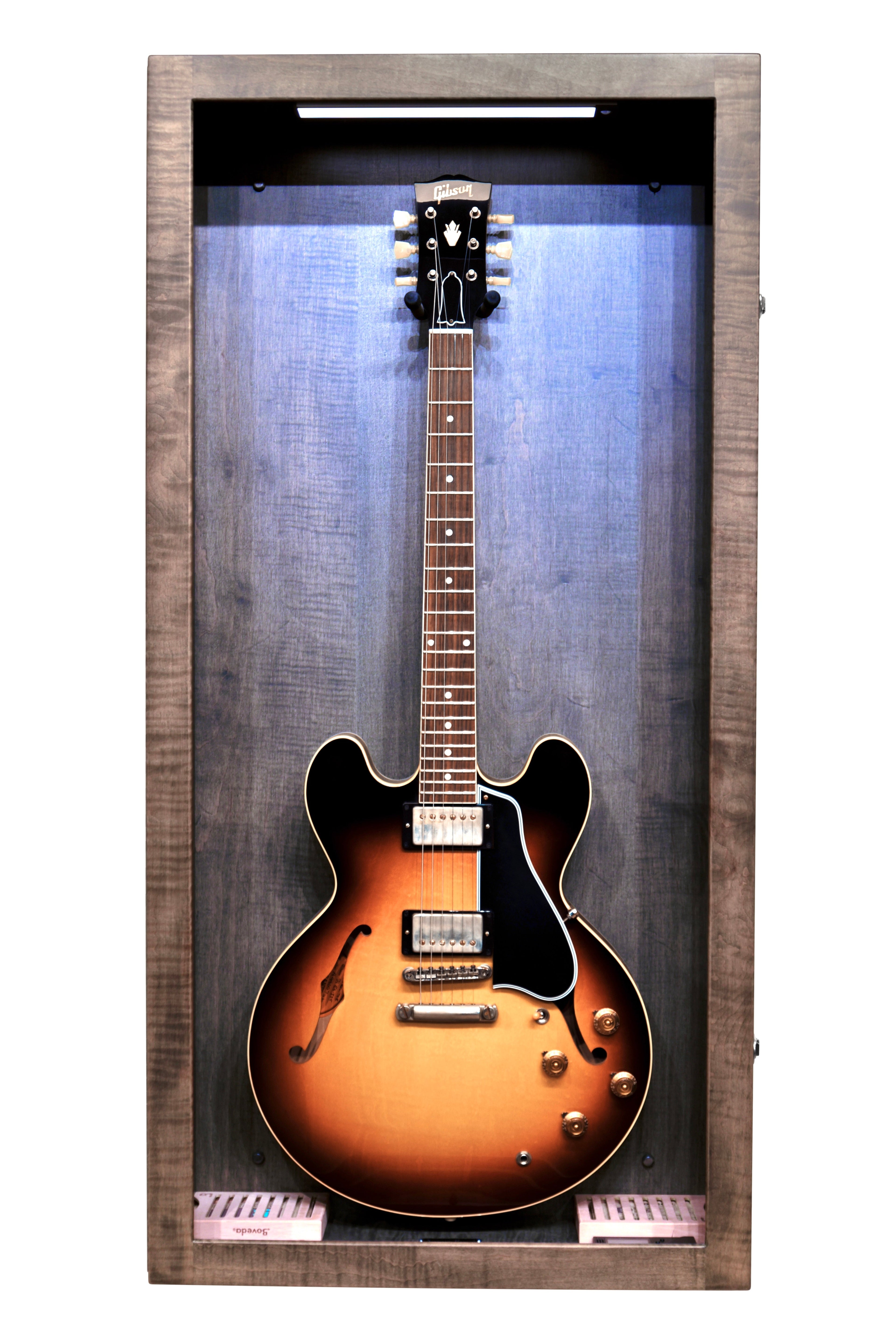 ClimaCase Rectangle Humidor - Flamed Maple with Antique Slate Stain