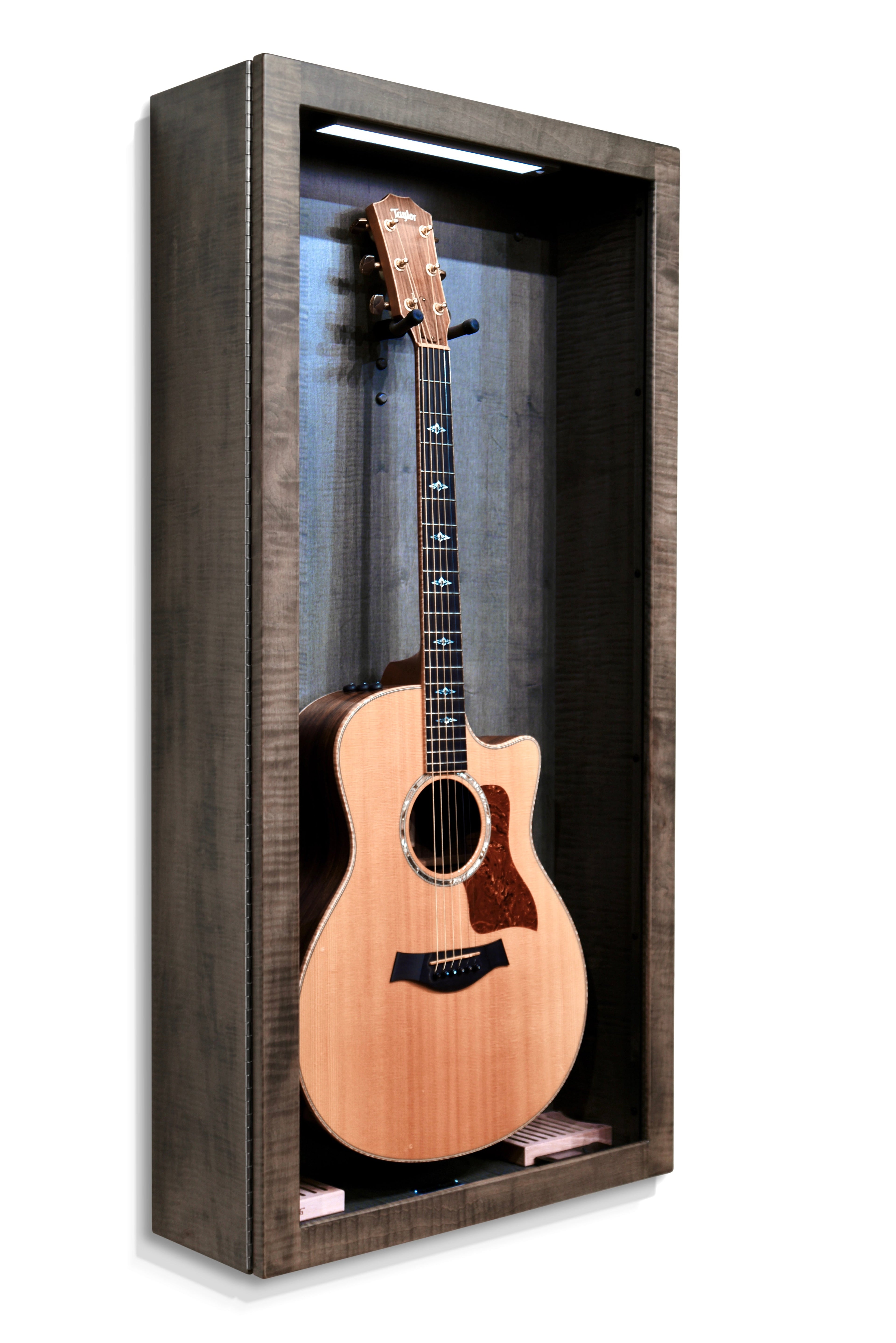 ClimaCase Rectangle Humidor - Flamed Maple with Antique Slate Stain