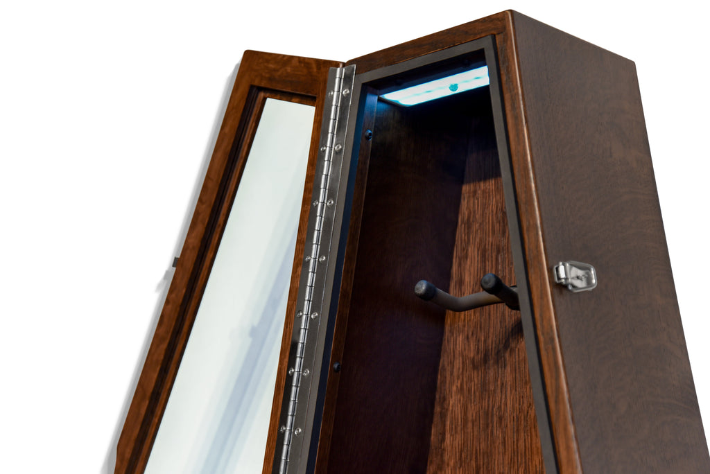 ClimaCase Triangle Humidor - Quartersawn White Oak with Onyx Stain