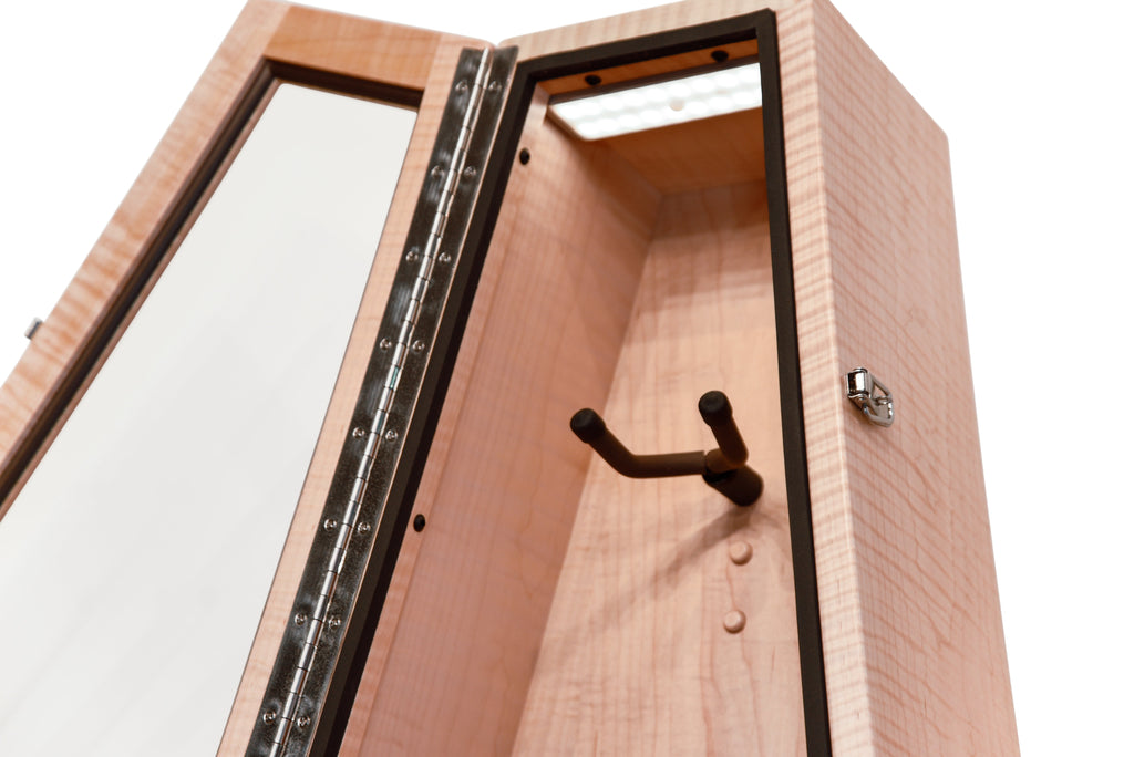 ClimaStand Triangle Humidor with Base - Flamed Maple