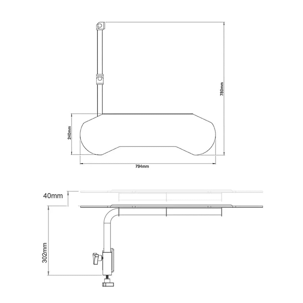 EXTREME WORKSTATION ARTICULATED KEYBOARD FOR VIRTUAL EXPERIENCE 3.0 / P1 3.0 / CHASSIS 3.0 / XT PREMIUM 3.0