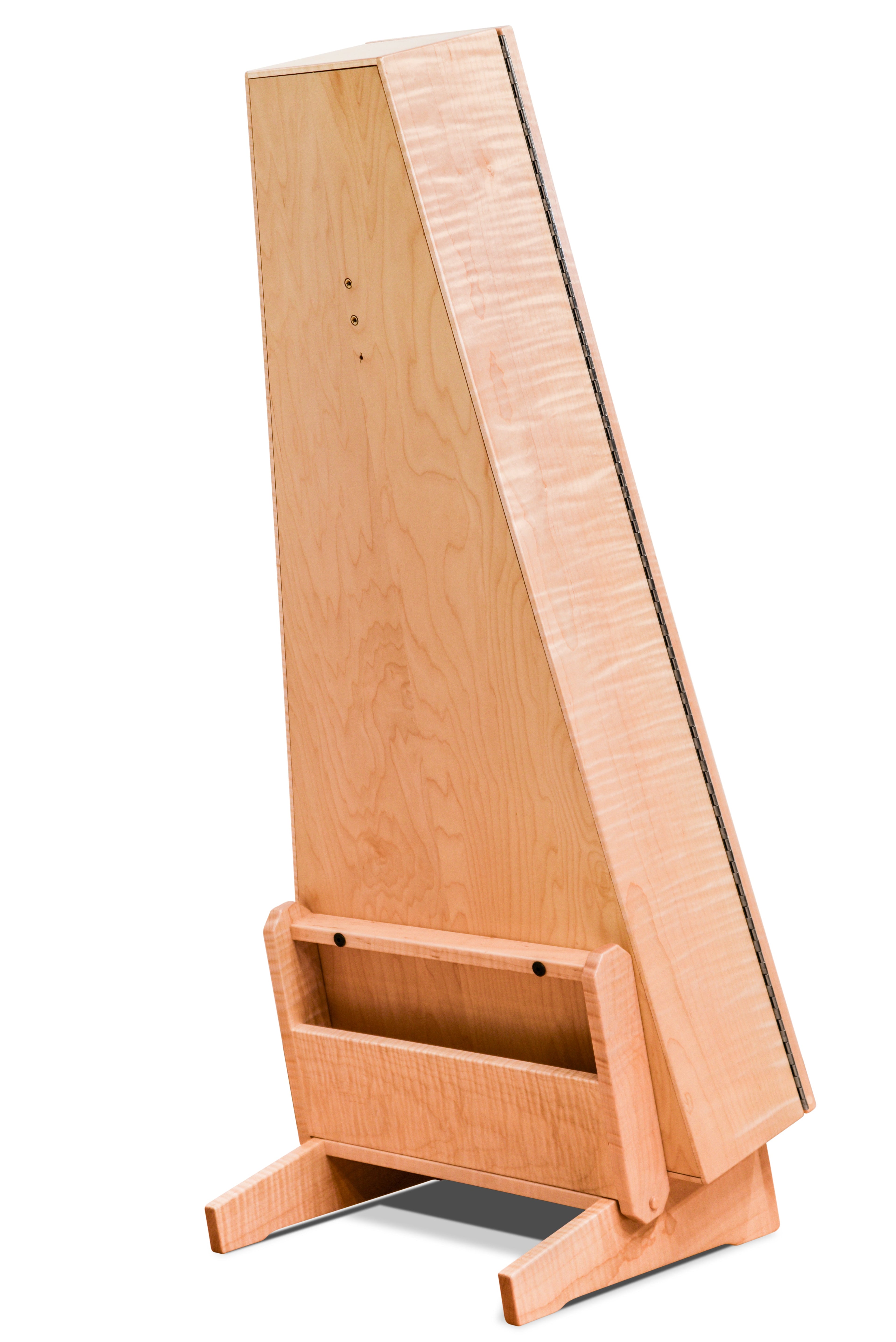 ClimaStand Triangle Humidor with Base - Flamed Maple