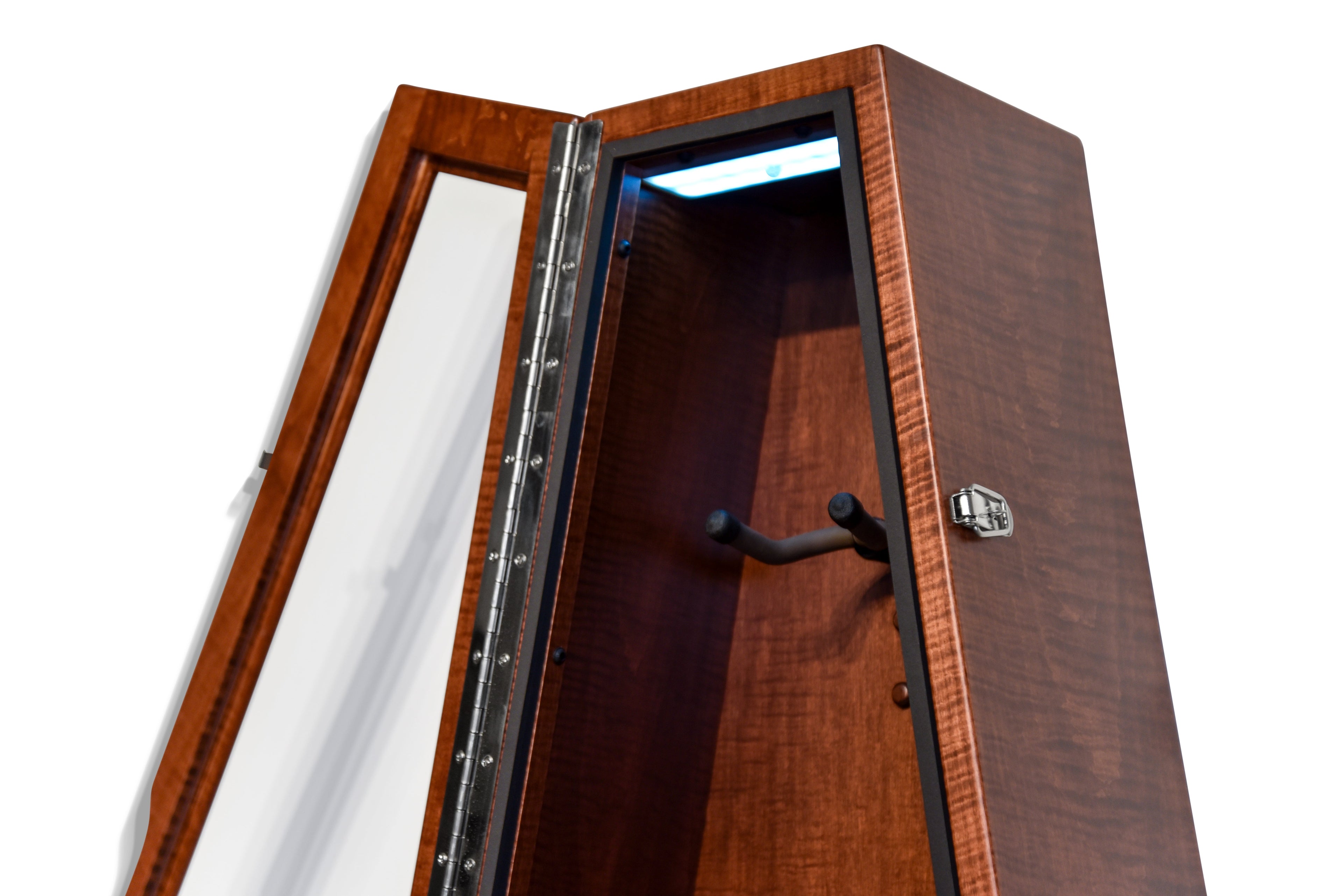 ClimaCase Triangle Humidor - Flamed Maple with Acres Stain