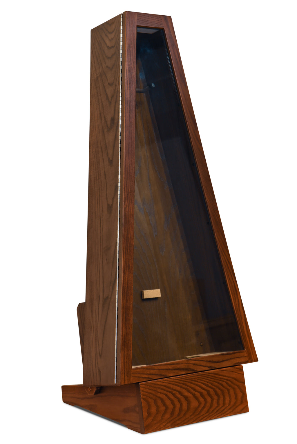 ClimaStand Triangle Humidor with Base - Northern White Ash with Coffee Stain