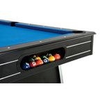7 Ft Blue Top Pool Table with 2 Cues and Billiard Balls