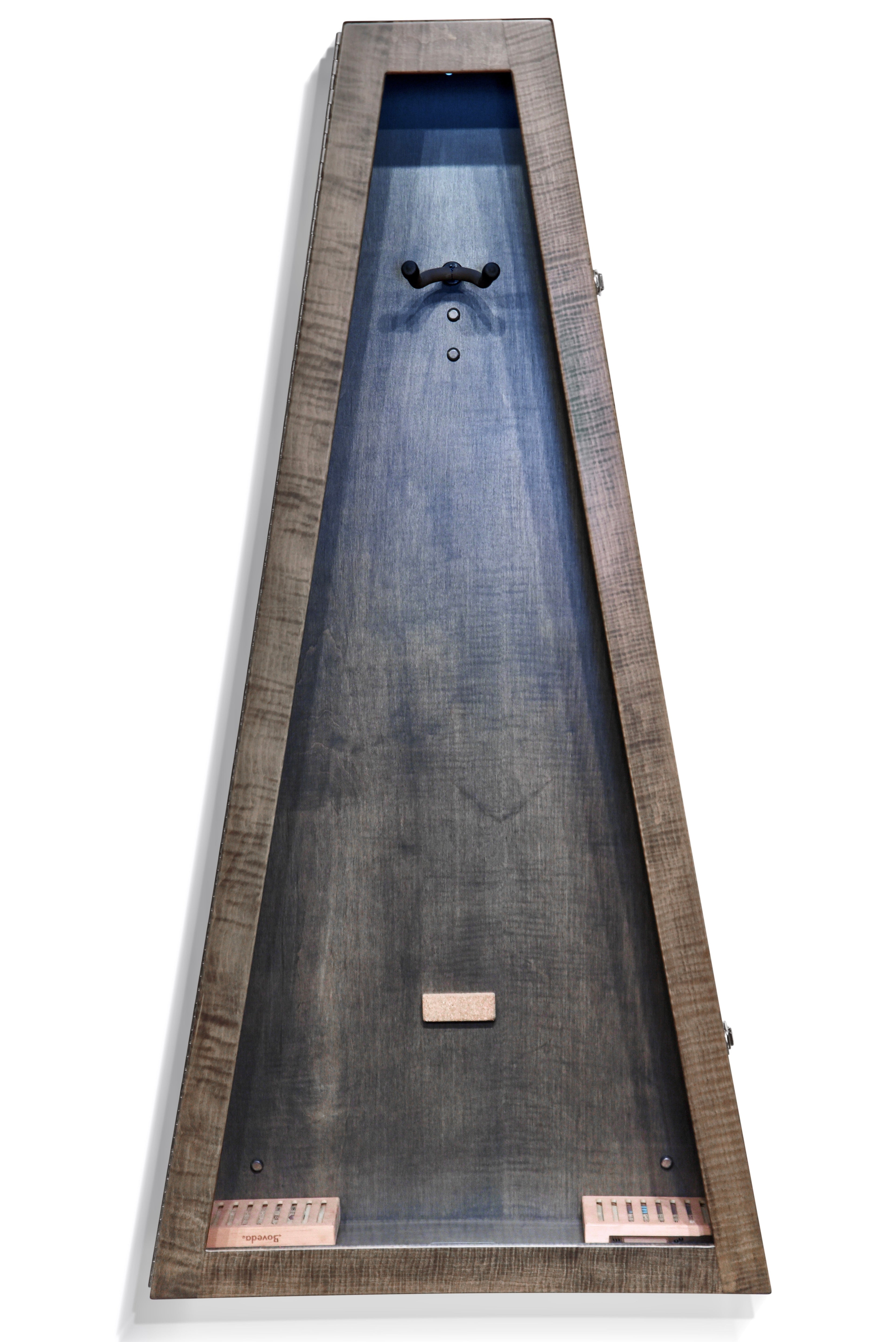 ClimaCase Triangle Humidor - Flamed Maple with Antique Slate Stain