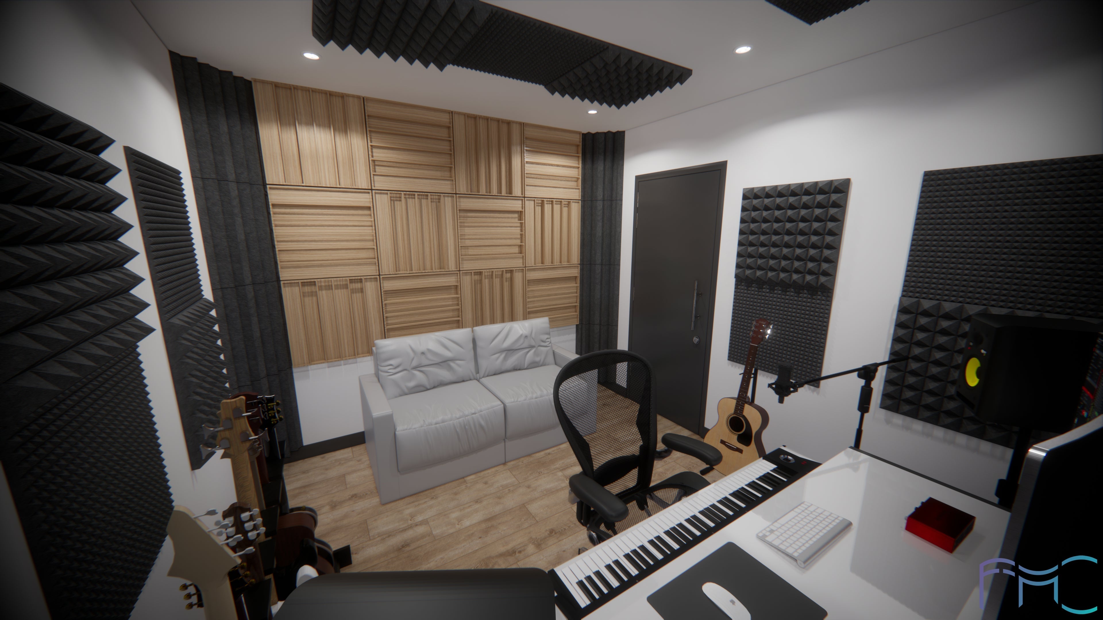 Paulownia Wood Acoustic Diffuser Panel | Sound Diffusion Panel