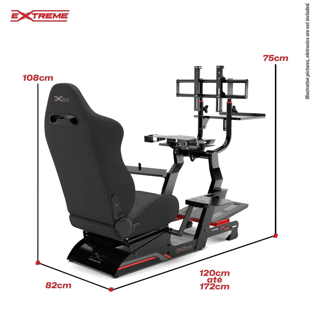 SIM RACING COCKPIT XT PREMIUM LITE 3.0 FULL ACCESSORIES