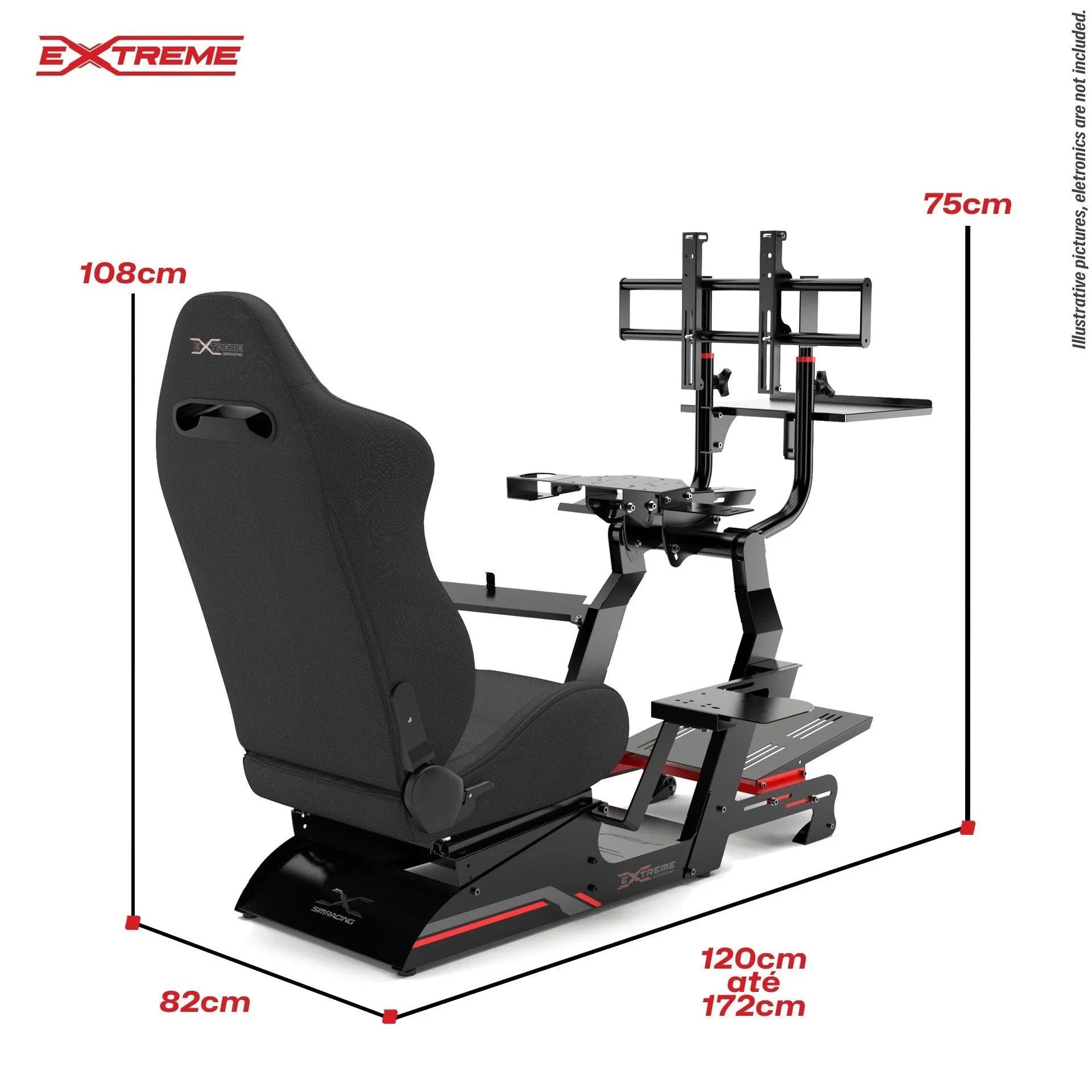 SIM RACING COCKPIT XT PREMIUM LITE 3.0 FULL ACCESSORIES