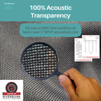 TruWeave™ Acoustic Fabric by SoundAssured - Single Layer (100% Acoustically Transparent)