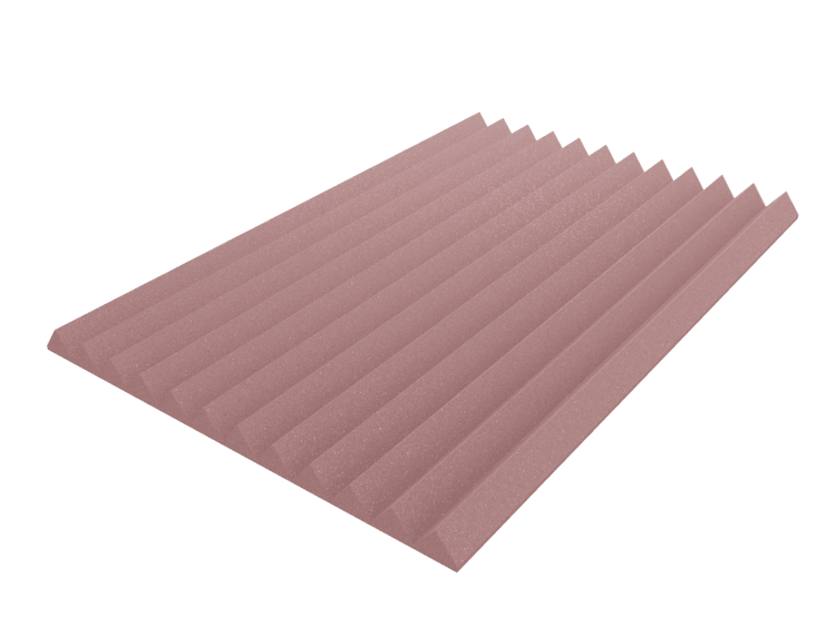 4 Inch Acoustic Foam Wedge Style Panels - 13 Color Options