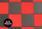 1 Inch Acoustic Foam Wedge Style Panels - 13 Color Options