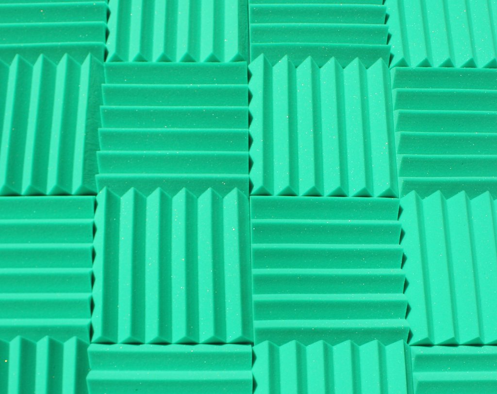 Easy Mount Acoustic Foam Kit - 12x12x2" Acoustic Foam Panels With Adhesive - Wedge Style - 4 Pack